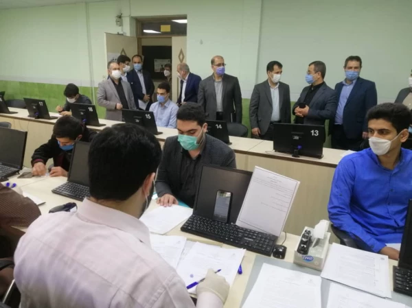 بازدید دکتر احمدی نماینده شریف مردم رشت و عضو کمیسیون آموزش مجلس از روند مصاحبه تخصصی 9