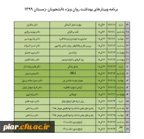 کارگاه های آموزشی آنلاین با هدف ارتقاء بهداشت روان (دوره زمستان 99) ویژه دانشجویان
 2
